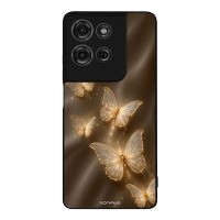 Θήκη Sonique DIVA Series για Motorola Moto G75 5G Χρυσές Πεταλούδες