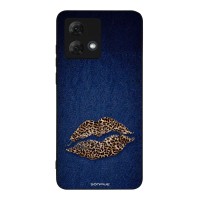 Θήκη Sonique DIVA Series για Motorola Moto G84 5G Denim Leopard