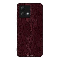Θήκη Sonique DIVA Series για Motorola Moto G84 5G Βουργουνδί Δαντέλα