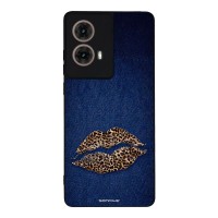 Θήκη Sonique DIVA Series για Motorola Moto G85 5G Denim Leopard