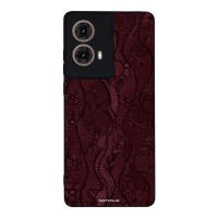 Θήκη Sonique DIVA Series για Motorola Moto G85 5G Βουργουνδί Δαντέλα