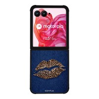 Θήκη Sonique DIVA Series για Motorola Motorola Razr 50 Ultra Denim Leopard