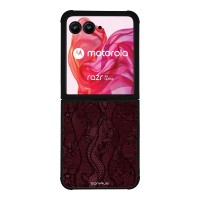 Θήκη Sonique DIVA Series για Motorola Motorola Razr 50 Ultra Βουργουνδί Δαντέλα