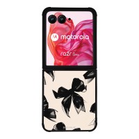 Θήκη Sonique DIVA Series για Motorola Motorola Razr 50 Ultra Μαύρα Φιογκάκια