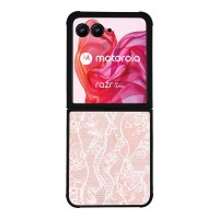 Θήκη Sonique DIVA Series για Motorola Motorola Razr 50 Ultra Ροζ Δαντέλα