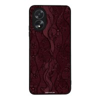 Θήκη Sonique DIVA Series για Oppo A38 Βουργουνδί Δαντέλα