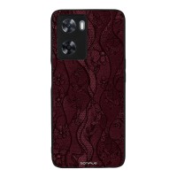 Θήκη Sonique DIVA Series για Oppo A57 4G / Oppo A57s Βουργουνδί Δαντέλα
