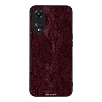 Θήκη Sonique DIVA Series για Oppo A78 5G Βουργουνδί Δαντέλα