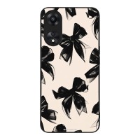 Θήκη Sonique DIVA Series για Oppo A78 5G Μαύρα Φιογκάκια