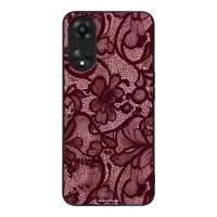 Θήκη Sonique DIVA Series για Oppo A78 5G Μπορντό Δαντέλα