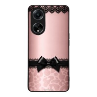 Θήκη Sonique DIVA Series για Oppo A98 5G Λεοπάρ Φιόγκος – Ροζ