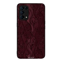 Θήκη Sonique DIVA Series για Oppo Find X3 Lite 5G Βουργουνδί Δαντέλα