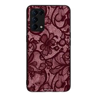 Θήκη Sonique DIVA Series για Oppo Find X3 Lite 5G Μπορντό Δαντέλα
