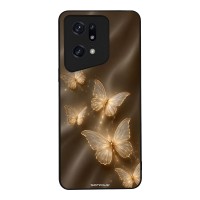 Θήκη Sonique DIVA Series για Oppo Find X5 Pro 5G Χρυσές Πεταλούδες