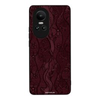Θήκη Sonique DIVA Series για Oppo Reno10 5G Βουργουνδί Δαντέλα