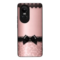 Θήκη Sonique DIVA Series για Oppo Reno10 5G Λεοπάρ Φιόγκος – Ροζ