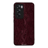 Θήκη Sonique DIVA Series για Oppo Reno12 Pro 5G Βουργουνδί Δαντέλα