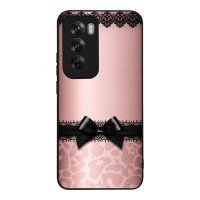 Θήκη Sonique DIVA Series για Oppo Reno12 Pro 5G Λεοπάρ Φιόγκος – Ροζ