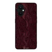 Θήκη Sonique DIVA Series για Oppo Reno7 Lite 5G / Oppo Reno8 Lite 5G Βουργουνδί Δαντέλα