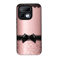 Θήκη Sonique DIVA Series για Realme 16 Pro 5G Λεοπάρ Φιόγκος – Ροζ