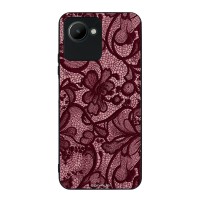 Θήκη Sonique DIVA Series για Realme C30 Μπορντό Δαντέλα