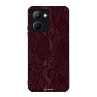 Θήκη Sonique DIVA Series για Realme C33 Βουργουνδί Δαντέλα