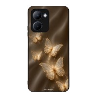 Θήκη Sonique DIVA Series για Realme C33 Χρυσές Πεταλούδες