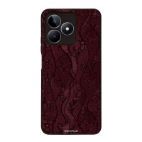 Θήκη Sonique DIVA Series για Realme C51 / Realme C53 / Realme Note 50 4G Βουργουνδί Δαντέλα