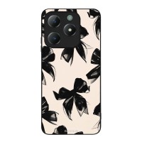 Θήκη Sonique DIVA Series για Realme C61 4G / Realme C63 4G / Realme Note 60X 4G Μαύρα Φιογκάκια