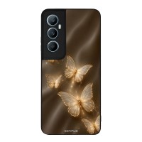 Θήκη Sonique DIVA Series για Realme C65 4G Χρυσές Πεταλούδες