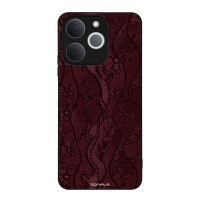 Θήκη Sonique DIVA Series για Realme Note 70T 4G Βουργουνδί Δαντέλα