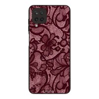 Θήκη Sonique DIVA Series για Samsung Galaxy A12 Μπορντό Δαντέλα