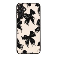 Θήκη Sonique DIVA Series για Samsung Galaxy A14 4G / Galaxy A14 5G Μαύρα Φιογκάκια