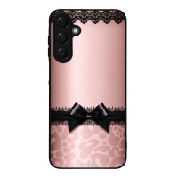 Θήκη Sonique DIVA Series για Samsung Galaxy A16 4G / Galaxy A16 5G Λεοπάρ Φιόγκος – Ροζ