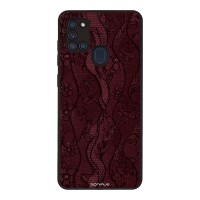 Θήκη Sonique DIVA Series για Samsung Galaxy A21s Βουργουνδί Δαντέλα