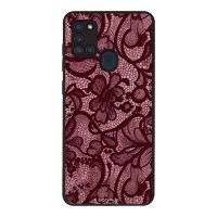 Θήκη Sonique DIVA Series για Samsung Galaxy A21s Μπορντό Δαντέλα