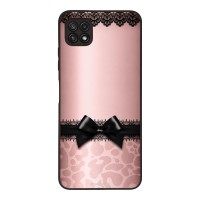 Θήκη Sonique DIVA Series για Samsung Galaxy A22 5G Λεοπάρ Φιόγκος – Ροζ
