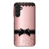 Θήκη Sonique DIVA Series για Samsung Galaxy A25 5G Λεοπάρ Φιόγκος – Ροζ