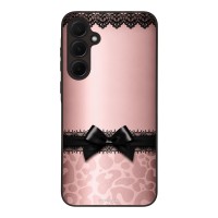 Θήκη Sonique DIVA Series για Samsung Galaxy A35 5G Λεοπάρ Φιόγκος – Ροζ