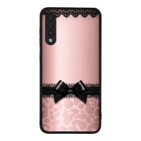 Θήκη Sonique DIVA Series για Samsung Galaxy A50 / Galaxy A50S / Galaxy A30S Λεοπάρ Φιόγκος – Ροζ