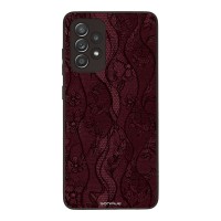 Θήκη Sonique DIVA Series για Samsung Galaxy A52 4G/5G / Galaxy A52s 5G Βουργουνδί Δαντέλα