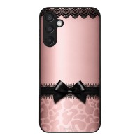 Θήκη Sonique DIVA Series για Samsung Galaxy M15 5G Λεοπάρ Φιόγκος – Ροζ