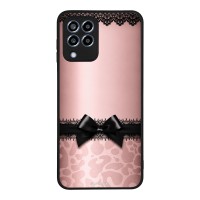 Θήκη Sonique DIVA Series για Samsung Galaxy M33 5G Λεοπάρ Φιόγκος – Ροζ