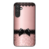 Θήκη Sonique DIVA Series για Samsung Galaxy M35 5G Λεοπάρ Φιόγκος – Ροζ