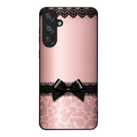 Θήκη Sonique DIVA Series για Samsung Galaxy M55 5G Λεοπάρ Φιόγκος – Ροζ