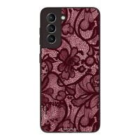 Θήκη Sonique DIVA Series για Samsung Galaxy S21 Μπορντό Δαντέλα