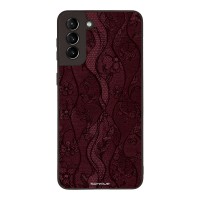 Θήκη Sonique DIVA Series για Samsung Galaxy S21 Plus Βουργουνδί Δαντέλα