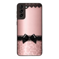 Θήκη Sonique DIVA Series για Samsung Galaxy S21 Plus Λεοπάρ Φιόγκος – Ροζ