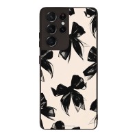 Θήκη Sonique DIVA Series για Samsung Galaxy S21 Ultra Μαύρα Φιογκάκια