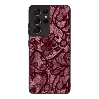 Θήκη Sonique DIVA Series για Samsung Galaxy S21 Ultra Μπορντό Δαντέλα